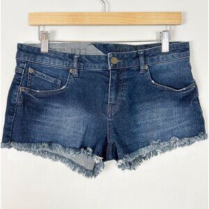 Y2K Volcom Micro Denim Shorts Dark Wash Yae Cutoff Size 7/28 Women's